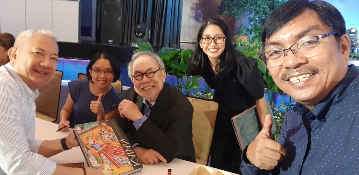 Book authors Portia Placino and Dr. Jose Dalisay (middle) with book designer Willie de Vera (extreme right), assistant photographer JVincent Duque (extreme left) and BSP’s book team key coordinator Bea Belen-Ferrer